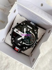 Diesel DZ7433 Brand New Mr. Daddy 2.0 Chronograph black nylon silicone watch