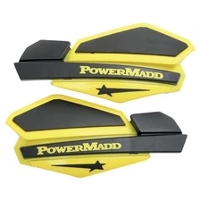 34206 POWERMADD STAR HANDGUARD SYSTEM-SUZUKI YELLOW/BLACK