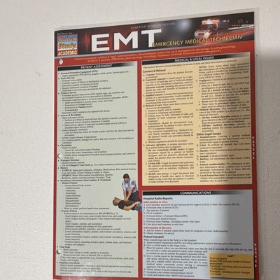 Quick Study Academic EMT Emergency Medical Technician Study Guide Kolmetz