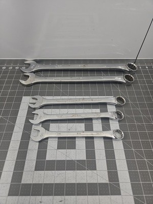 Vtg S-K 5 piece alloy combination wrench set C-40,36,30,28,26
