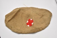 British Army Jute Medic Helmet Cover Hessian Medical Helmet Cover