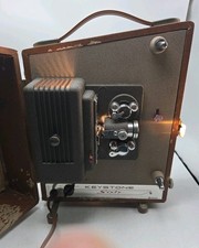 Vintage 1950s Keystone Sixty 8mm Movie Projector in Case Tested And Working