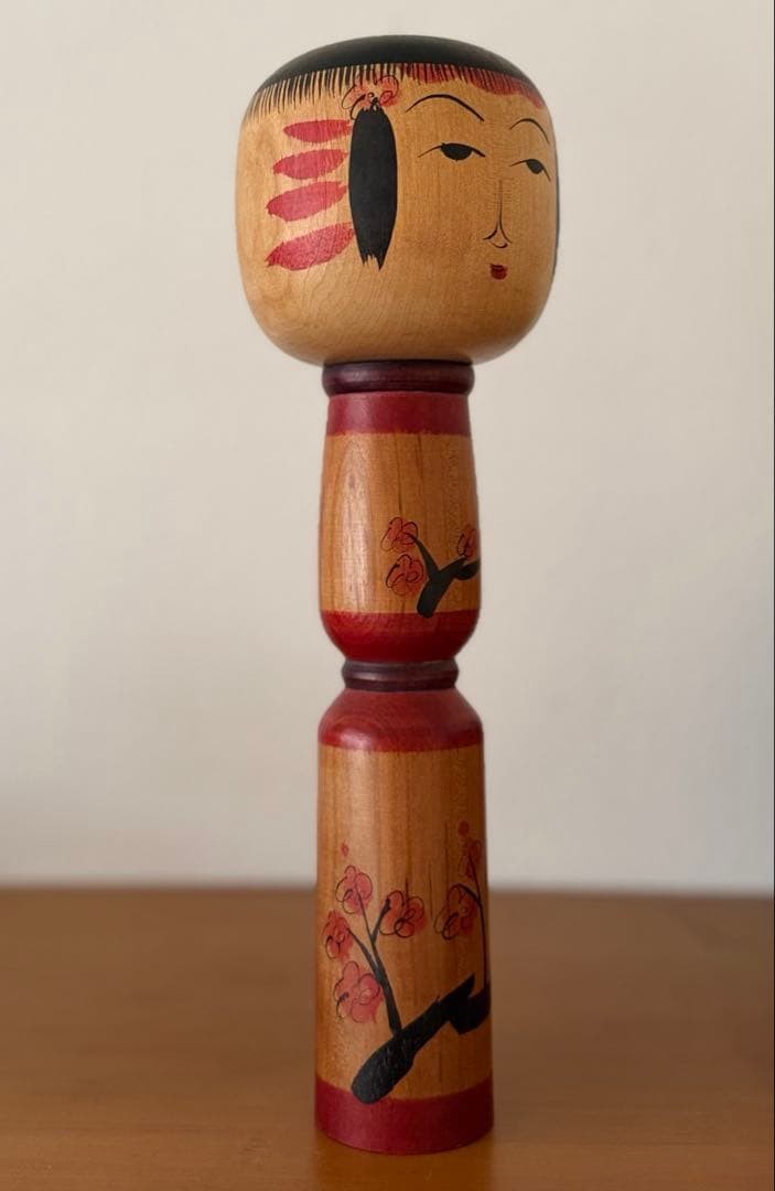 Takahashi Seiji Kokeshi Doll 30cm Vintage Traditional Wood Art Piece