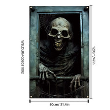 2 Pcs Halloween Window Cover, Halloween Decorations for Home windows