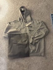 Fear of God Essentials Hoodie Dark Oatmeal size L 100 authentic