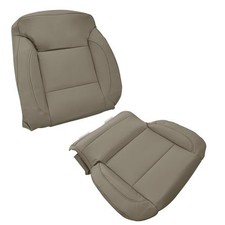 Driver Passenger Bottomtop Leather Seat Cover Tan Silverado Sierra Yukon 15-19 Driver Passenger Bottomtop Leather Seat Cover Tan Silverado Sierra Yukon 15-19