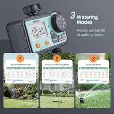 Watering Sprinkler controller Automatic Water Timer Lawn Garden Hose Dual Outlet