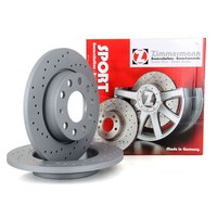 Zimmermann Sport Bremsscheiben Satz FüR Audi A4 (B6 B7) Seat Exeo PR-1KP Hinten