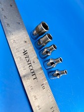 Snap-on Socket Set 1/4” Drive 1/8” to 3/8” 6 Point 5 Pieces TM Series T-9-43