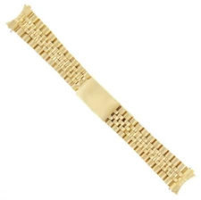 19MM JUBILEE WATCH BAND FOR 34MM ROLEX DATE 1503 1550 15037 15203 15223 GOLD