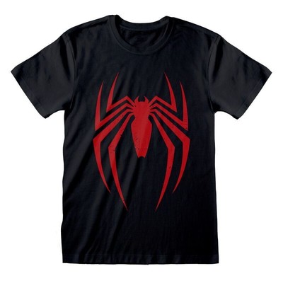 Spider-Man T-Shirt Herren Spiderman Video Game - Spider Symbol schwarz