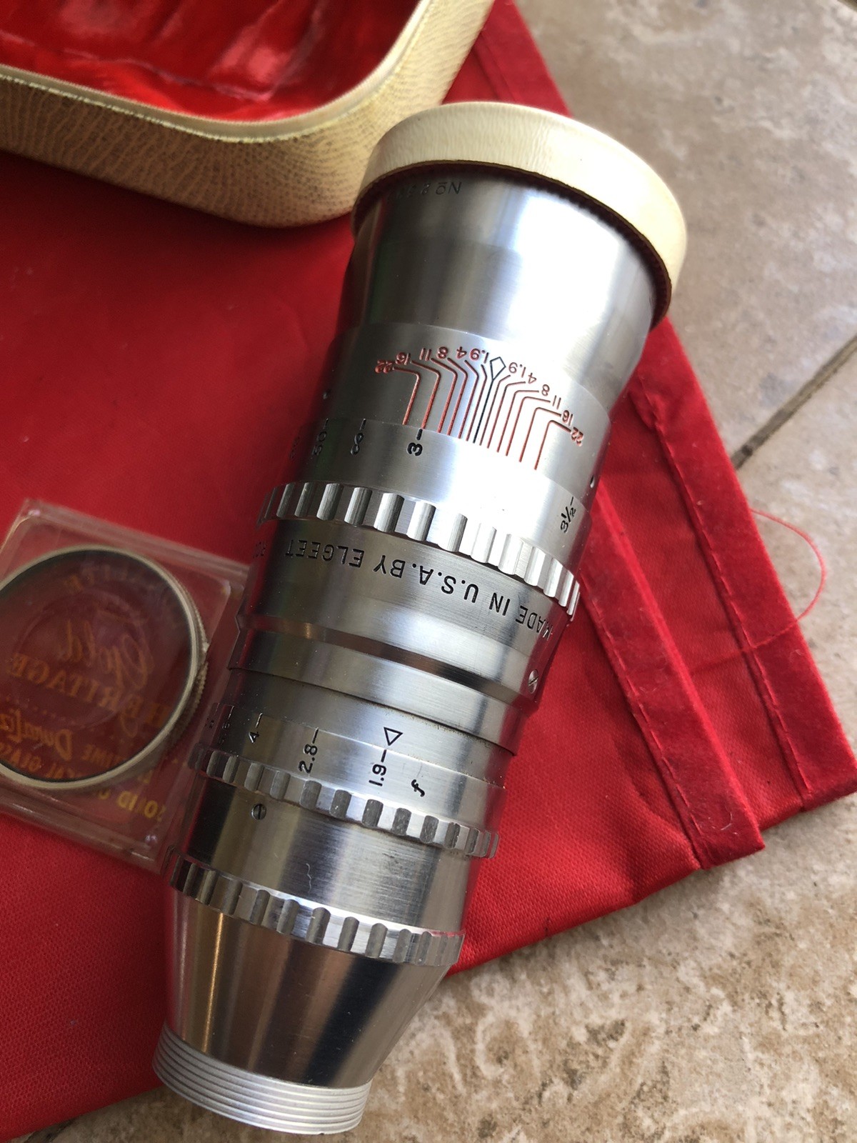 Elgeet 75mm F1.9 Cine Navitar Telephoto Cine 16mm Movie Camera Lens Bolex H16