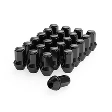 Richeer 24pcs M14x2 OEM Factory Style Lug Nuts for 2004-2014 F150, Black 