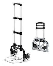 Folding Hand Truck, Dolly Cart with Wheels Foldable, Lightweight Aluminum Lug...