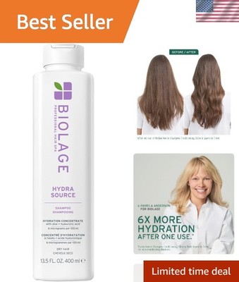 Luxurious Biolage Hydra Source Shampoo - Softens and Protects Dry Hair, 13.5 Oz
