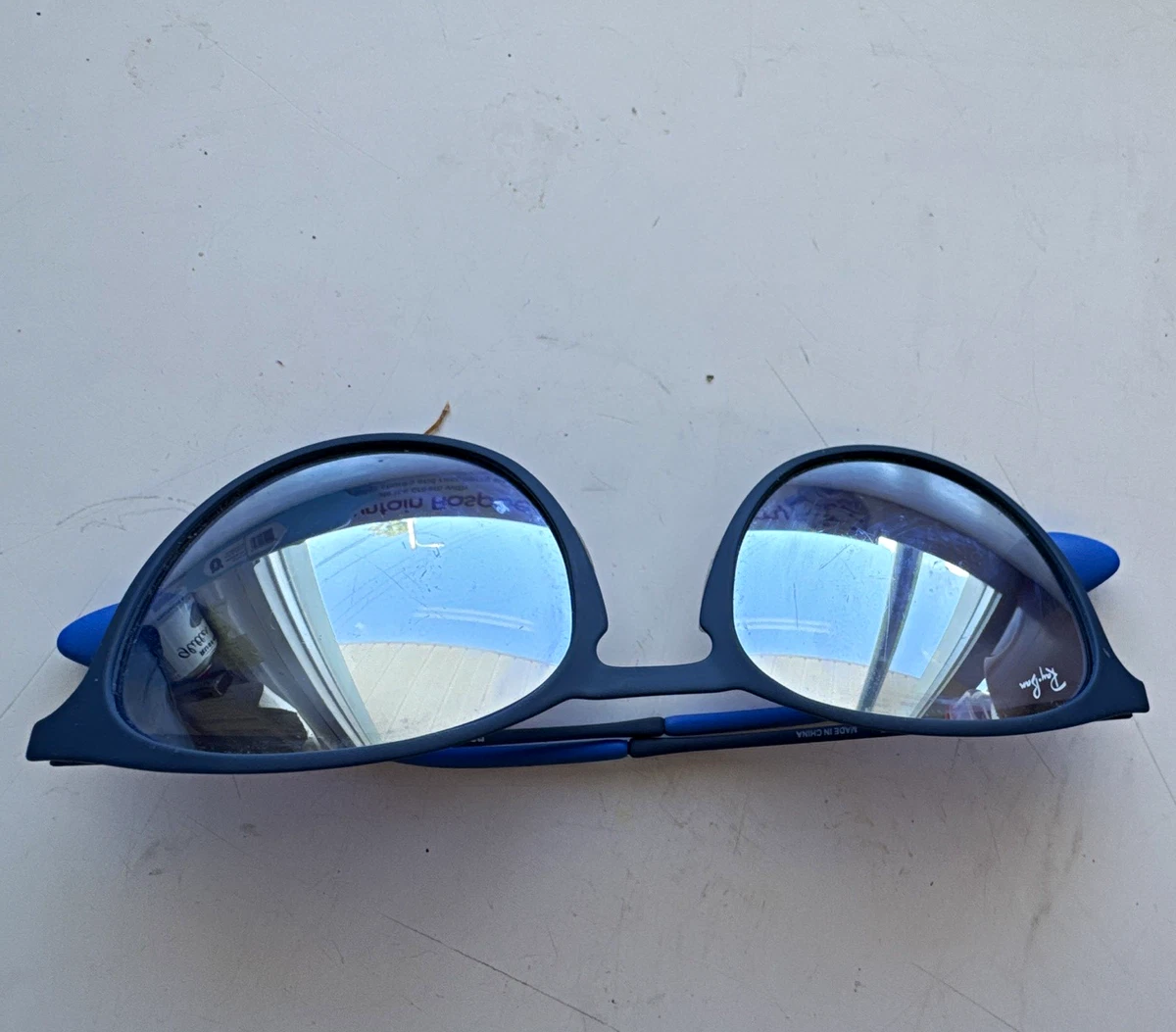 Ray-Ban Blue Round Mirrored Sunglasses for Women for sale | eBay