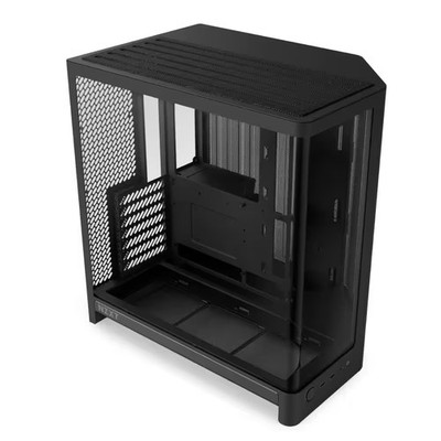 NZXT - H6 (2026) - ATX Dual-Chamber PC Case with Seamless Curved Tempered Gla...