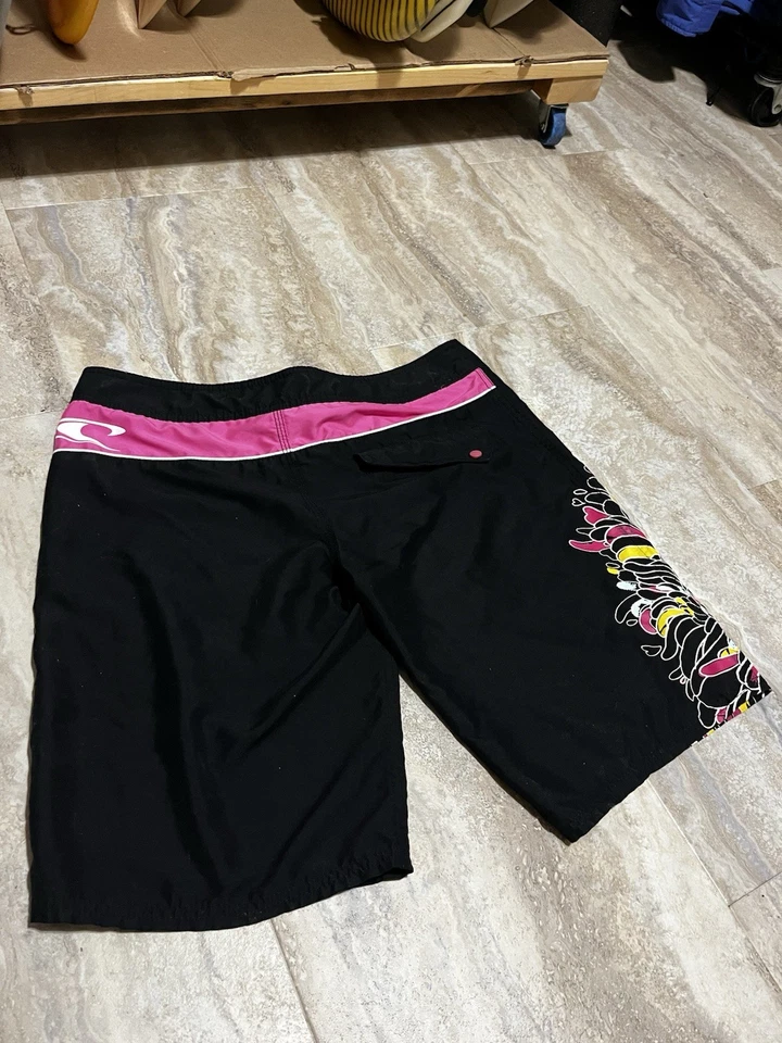 Vtg Oneill Women's Board Shorts Floral Swim Surf Size 7 Waist 31 Vintage Core - Image 2 of 4