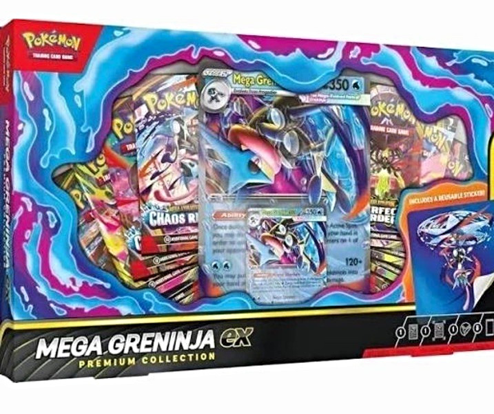 Pokémon Mega Greninja EX Premium Collection Box - English Promo Holo Card