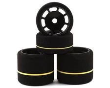 BSR Racing 1/10 Spec Foam Combo Tires (4) (White) [BXRF4003SP]