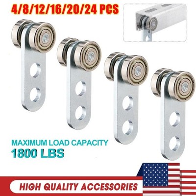 4-24pcs 2 Wheel Trolley Assembly Roller for 1-5/8'' Wide or Taller Strut Channel