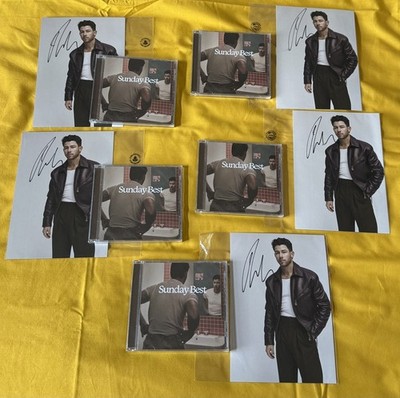 Nick Jonas Signed - Sunday Best CD + Signed A5 Photo (Jonas Brothers) 