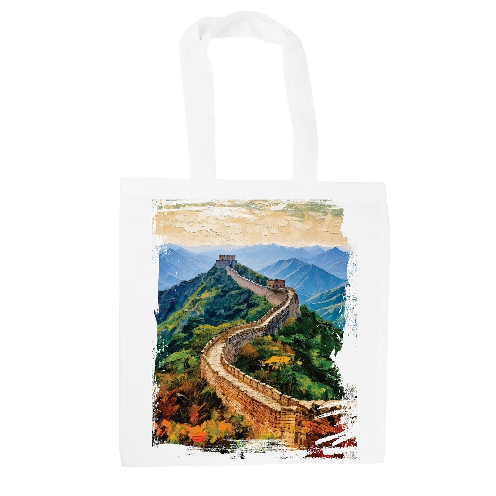 Great Wall of China Tote Bag - Seven Wonders Reusable Shopping Bag Gift