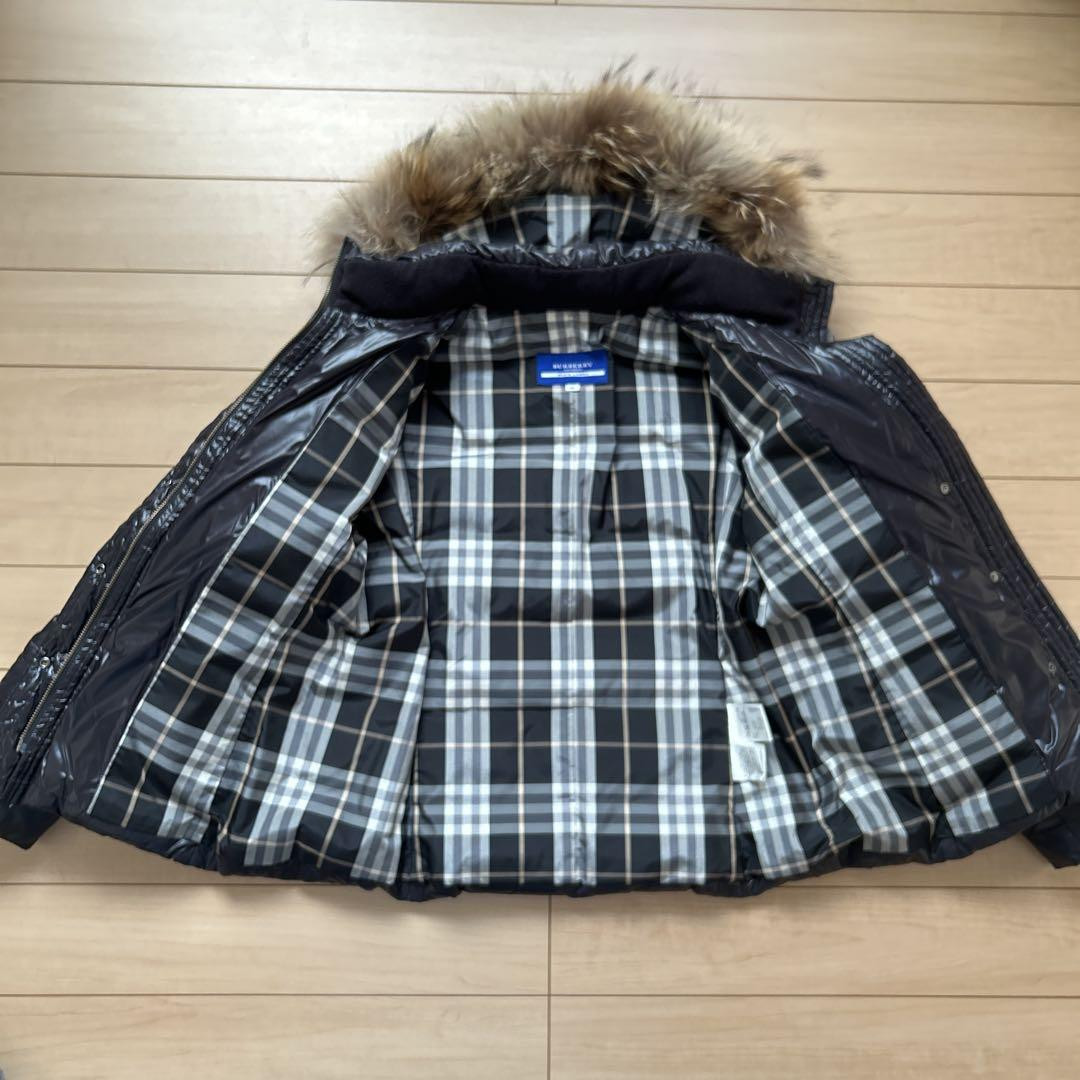 BURBERRY BLUE LABEL fur down jacket black M 38 | eBay BURBERRY BLUE LABEL fur down jacket black M 38 | eBay