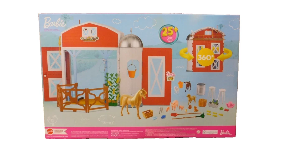 Barbie Horse Barn Playset # HYP88 with 25+ accessories NIB Mattel - Image 3 of 4