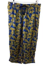 J.Crew Collection Pull-on Silk-Twill Pant Blue Olive Sleepy Lions Pockets 12