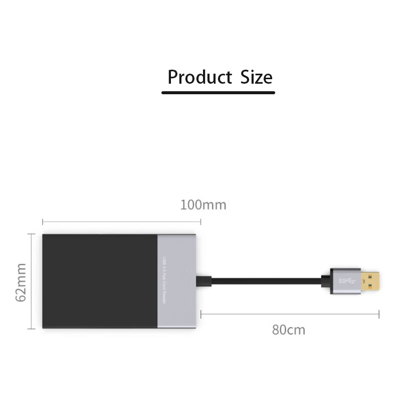 USB Hub USB Multi-function XQD/SD/TF card Reader Dock Station Splitter Adapter
