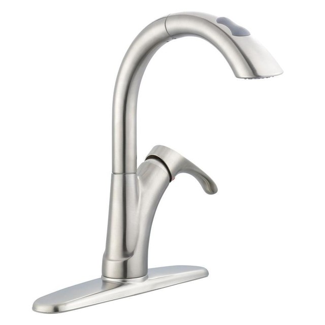 Pegasus 65717n 08104 Ginger Pull Down Sprayer Kitchen Faucet In