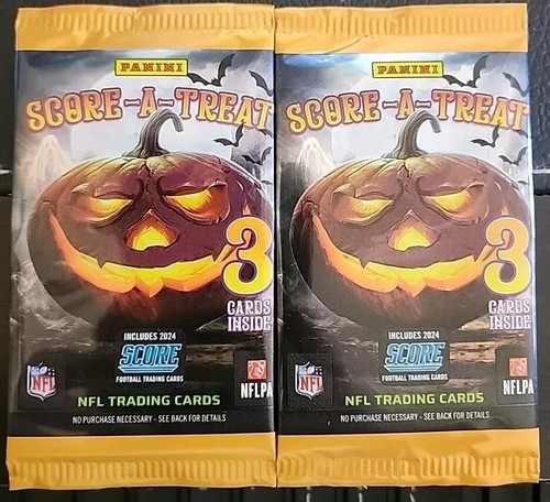 🎃 2024 Score-A-Treat football Halloween! NFL PACK Panini RC Score NEW (2) Packs - 第 1/2 張圖片