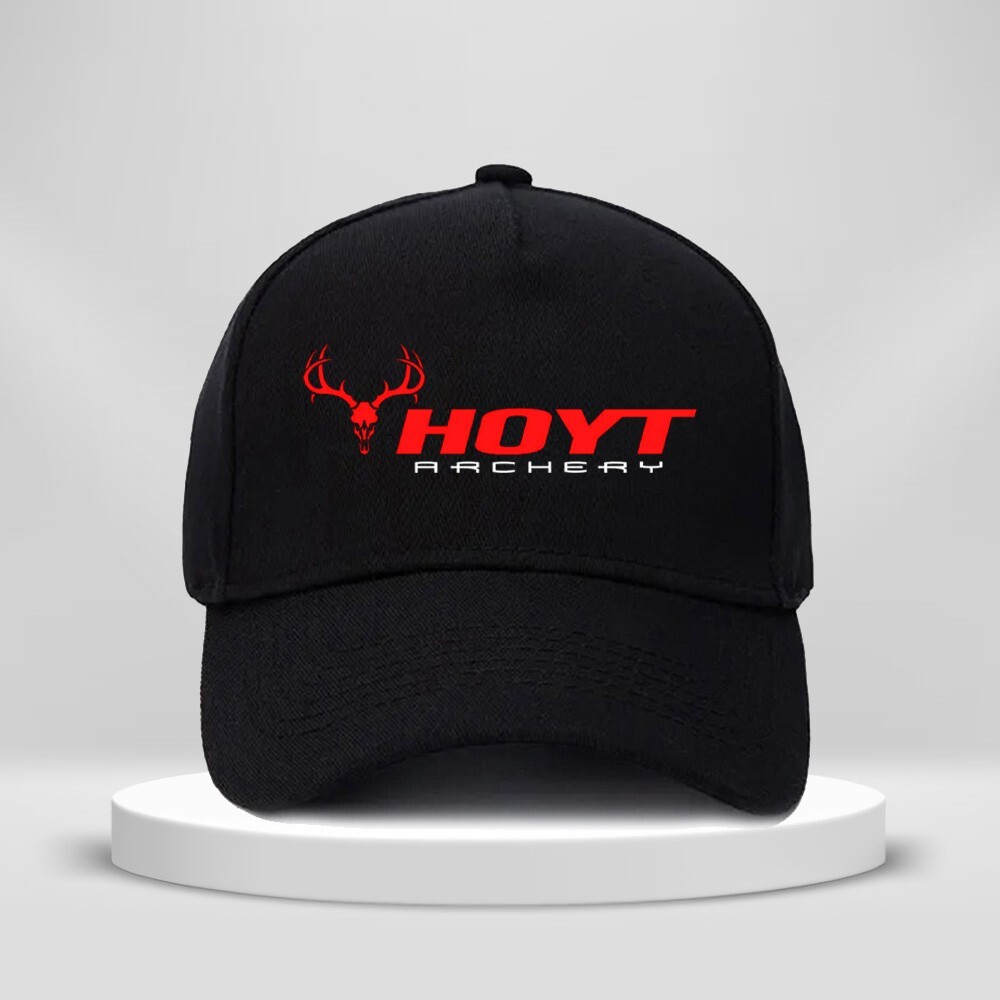 Hoyt Archery Logo Print Hat 5-Panel Baseball Cap Unisex Adult