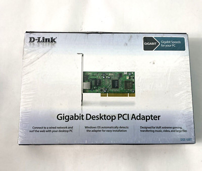 D-Link Gigabit Desktop PCI Ethernet Desktop Adapter 10/100 Mbps DGE-530T NEW