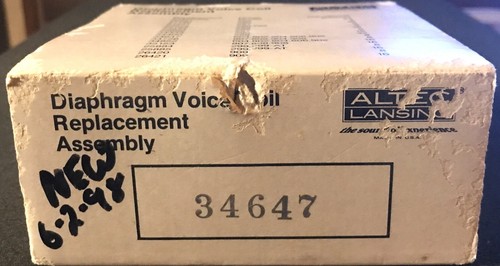 Altec 34647 Replacement OEM Diaphragm Kit, 604, 802, 804, 806 And 902 Drivers
