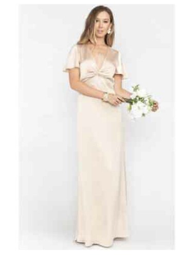 Show Me Your MuMu Womens Rome Twist Gown V-neck Flutter Sleeve Plus Size 3X