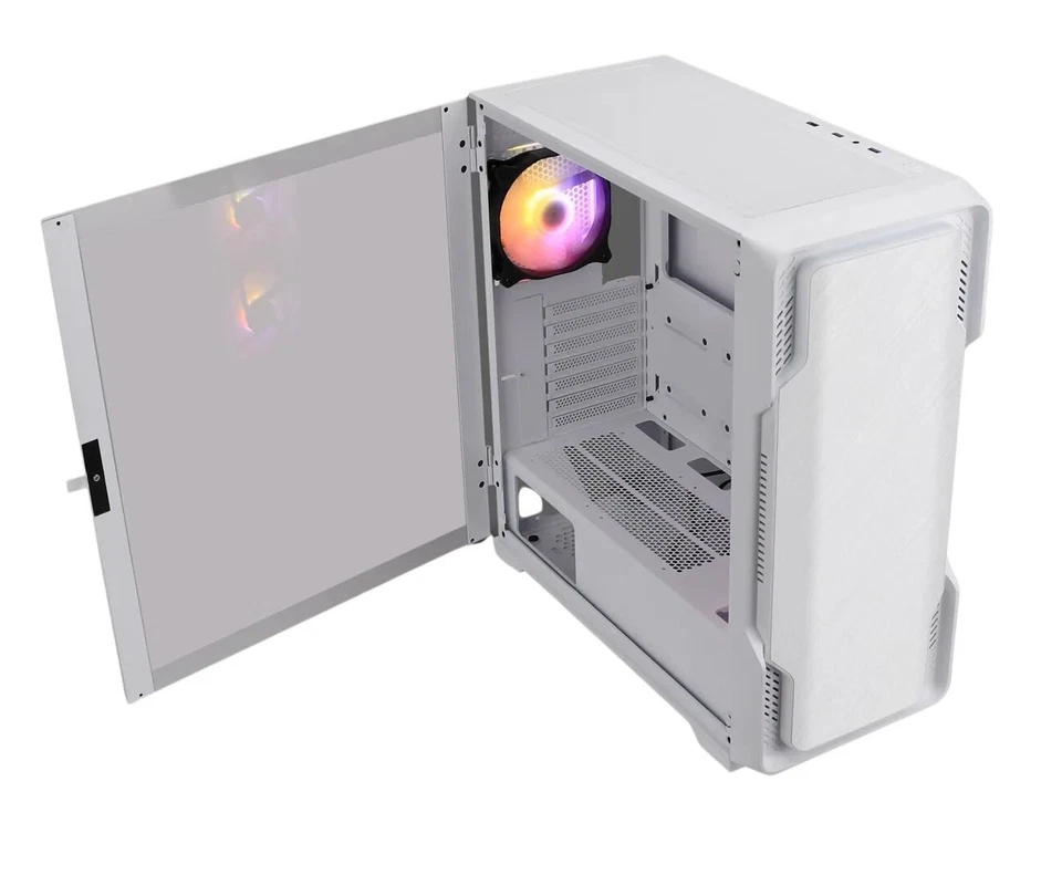 PC-Gehäuse E-ATX ATX ITX Nanoxia MIDI DS-9G-W ARGB Weiß USB-C TG - Bild 2 von 4