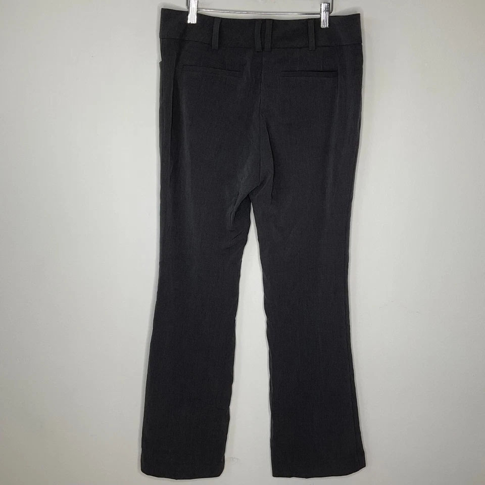 NY&C Dress Pants Women Size 10 Average Gray Stretch Bootcut - Image 2 of 4