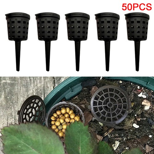 50 PCS Fertilizer Basket With Lid Portable Fertilizer Box Park Bonsai Fertil ❤OF