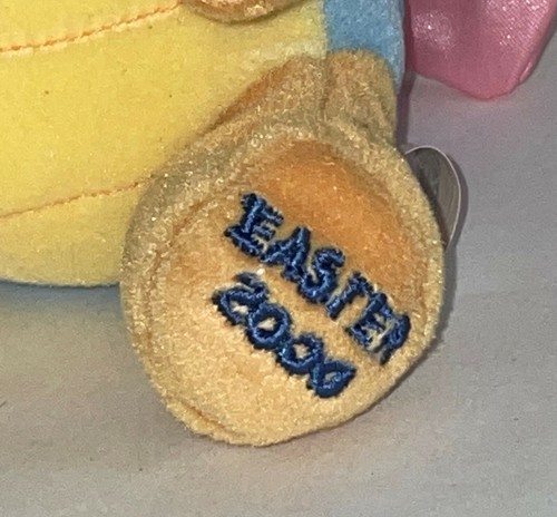 8" Winnie-the-Pooh Bear Easter Butterfly 2000 Bean Bag Plush The Disney Store - Picture 2 of 4
