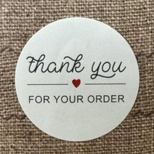 50 THANK YOU ❤️ FOR YOUR ORDER Stickers Gift Stickers 1”