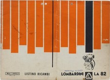 libretto listino ricambi motore ausiliario lombardini LA 82 agricolo