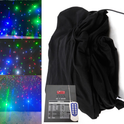 Rideau LED Drapé Starlight 3m X 2m Pour Scène Mariage - Contrôle DMX - Neuf