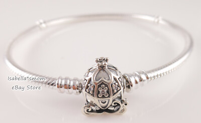 Disney CINDERELLA PUMPKIN COACH Authentic PANDORA Bracelet
