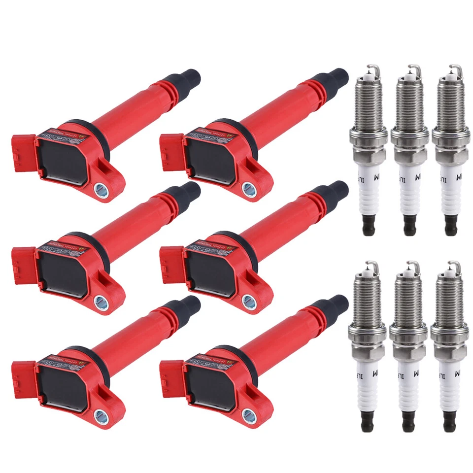6 件装点火线圈和火花塞适用于丰田 4Runner Camry Venza LEXUS 673-1309 — 第 2/4 张图片