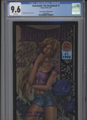 DARKCHYLDE THE SKETCHBOOK #1 NM 9.6 CGC WHITE PAGES DYNAMIC FORCES HOLOFOIL ED. 