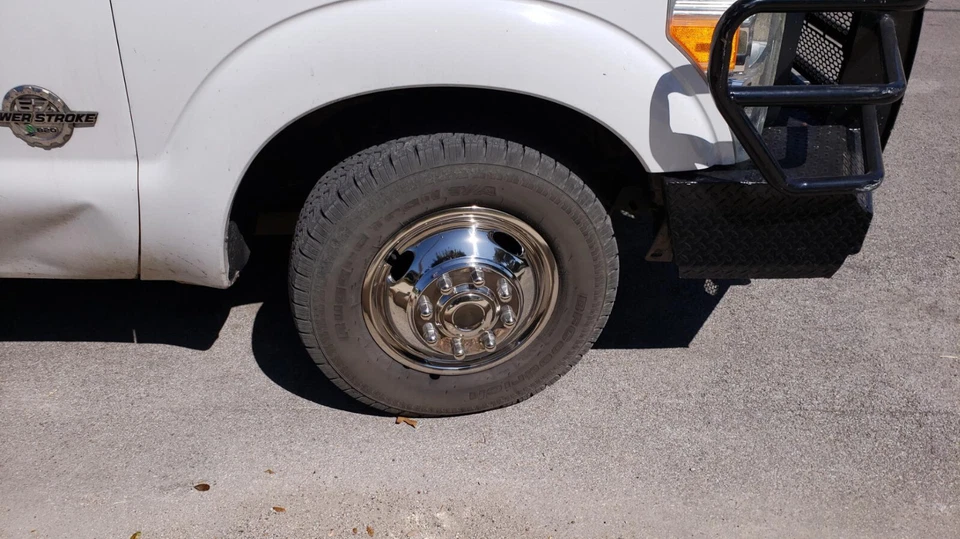 17" Simulators Wheel Cover 8 Lug 4 Hand Hole Hubcaps for 2005-2021 Ford F350 - Imagem 2 de 4