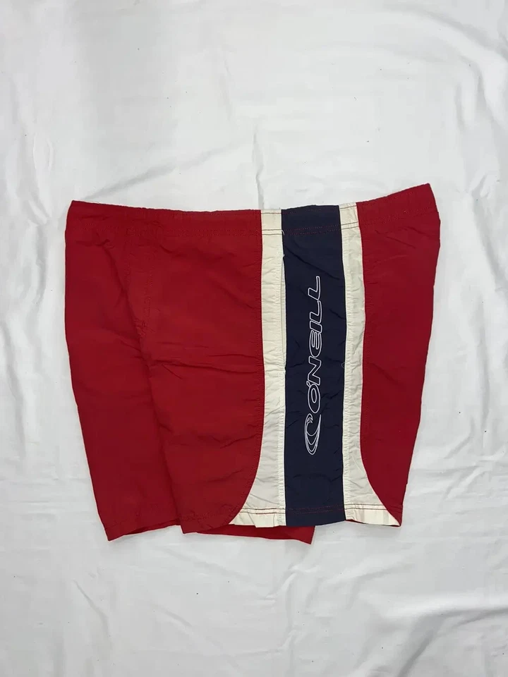 DE COLECCIÓN ONEILL BIG LOGO TABLA DE NADAR SURF NYLON PANTALONES CORTOS Y2K EE. UU. TALLA L PATÍN DE PLAYA Foto 2 de 4