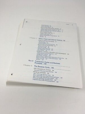 Accounting Information Systems Hall 10th edition loose leaf USED no access code